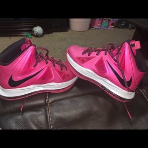 Pink nike air max lebrons